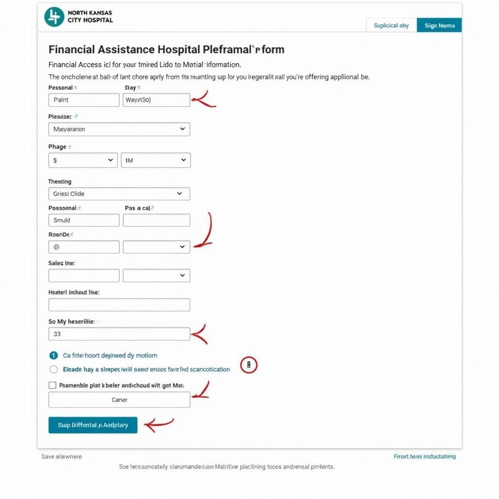 North Kansas City Hospital Financial Assistance Application Form