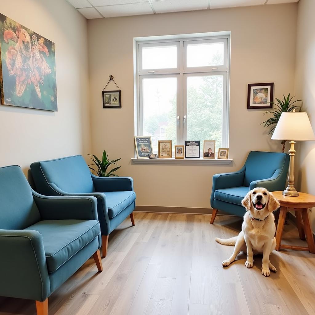 Comfortable Waiting Room at North Olmsted Animal Hospital