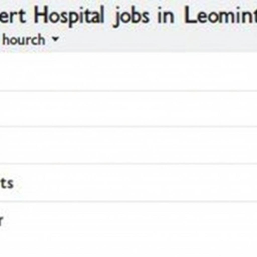 Online Job Search Resources for Leominster Hospitals