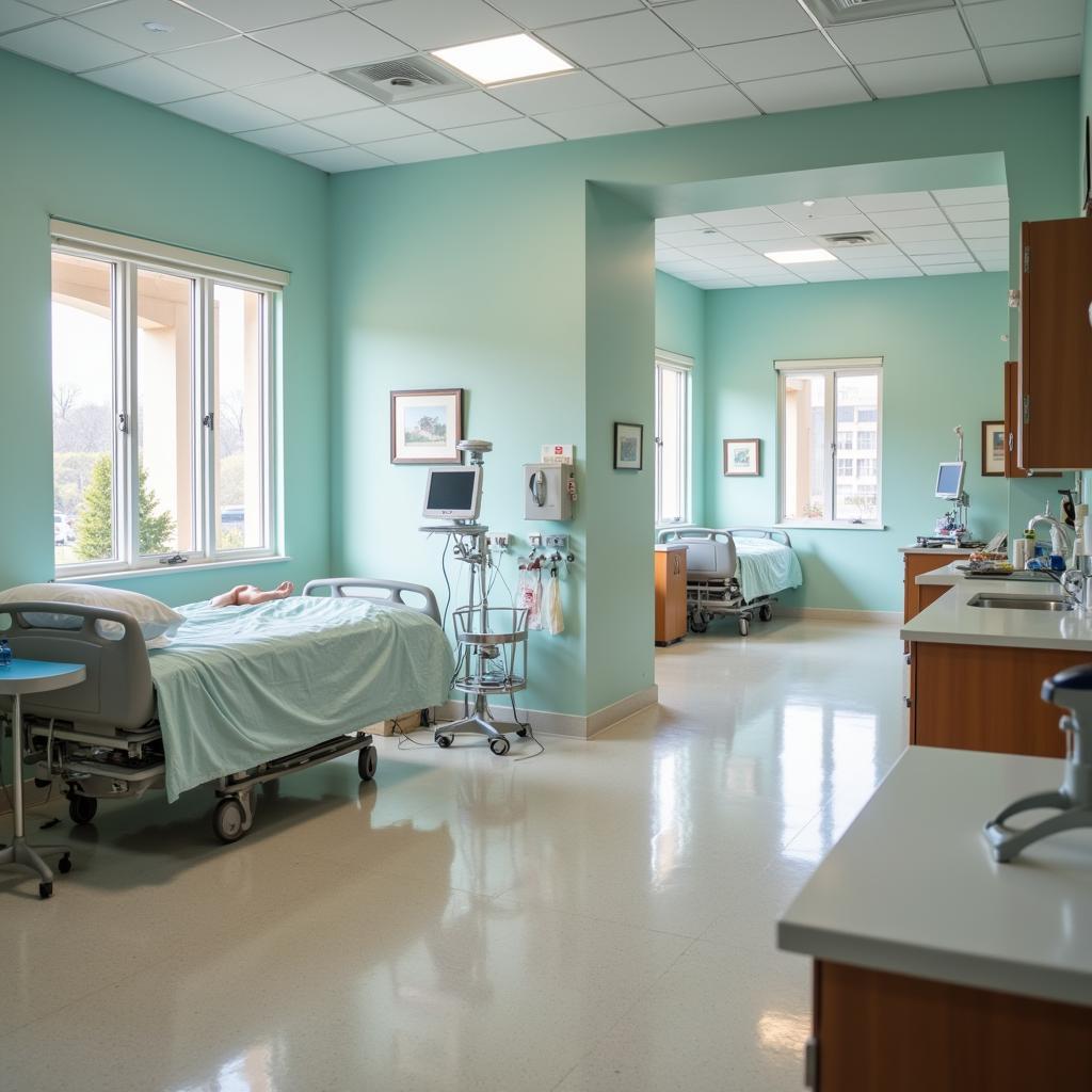 Patient Room in Orange Beach Alabama Hospital