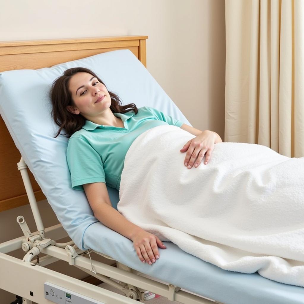 Patient Comfortably Resting in Bariatric Bed