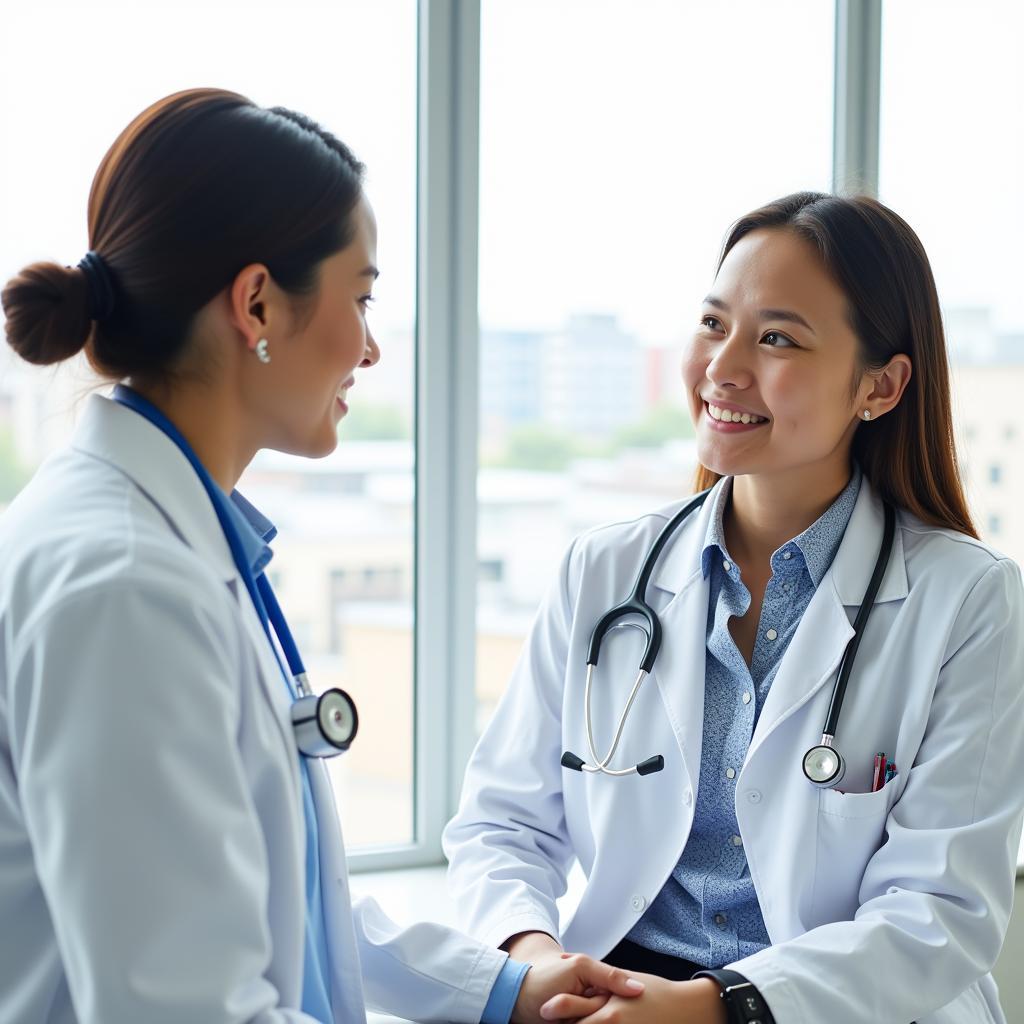 Patient and Doctor in Consultation