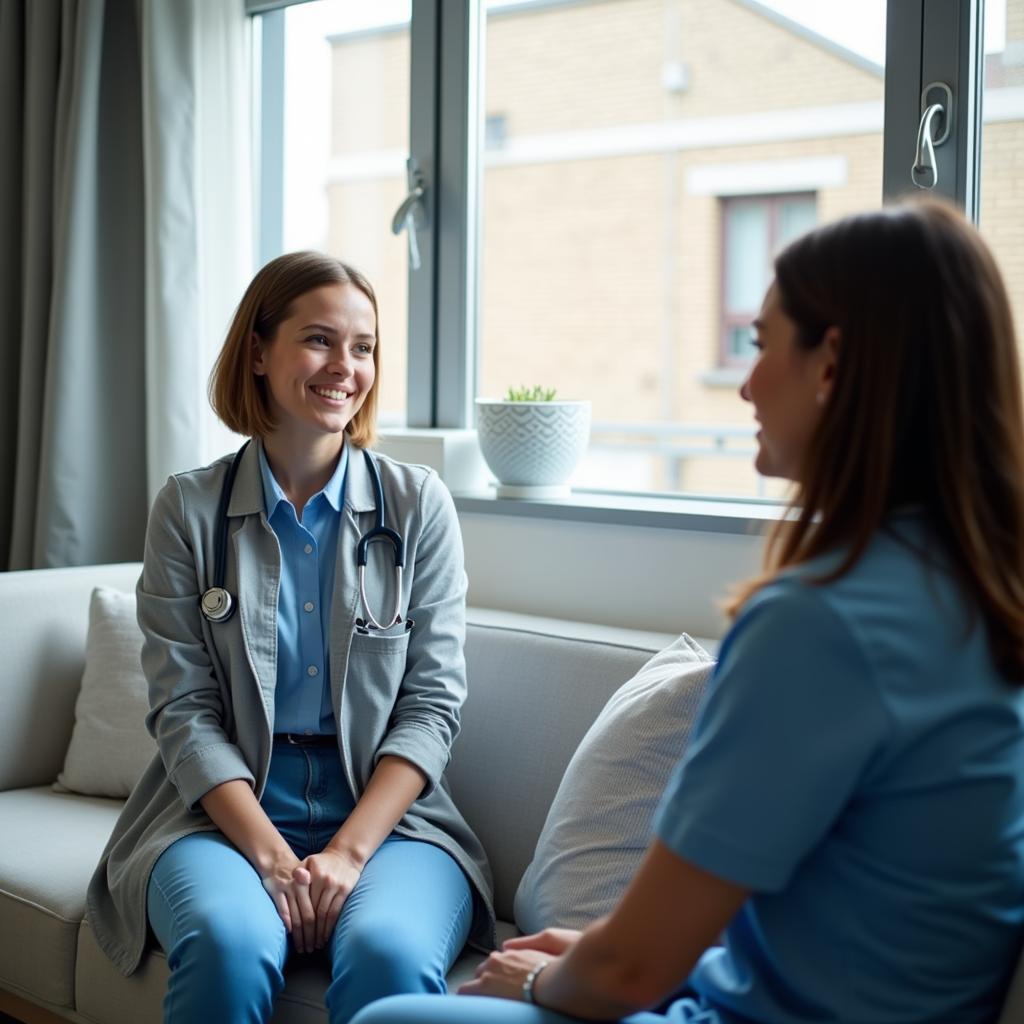 Patient Receiving Counseling Post-Hospitalization