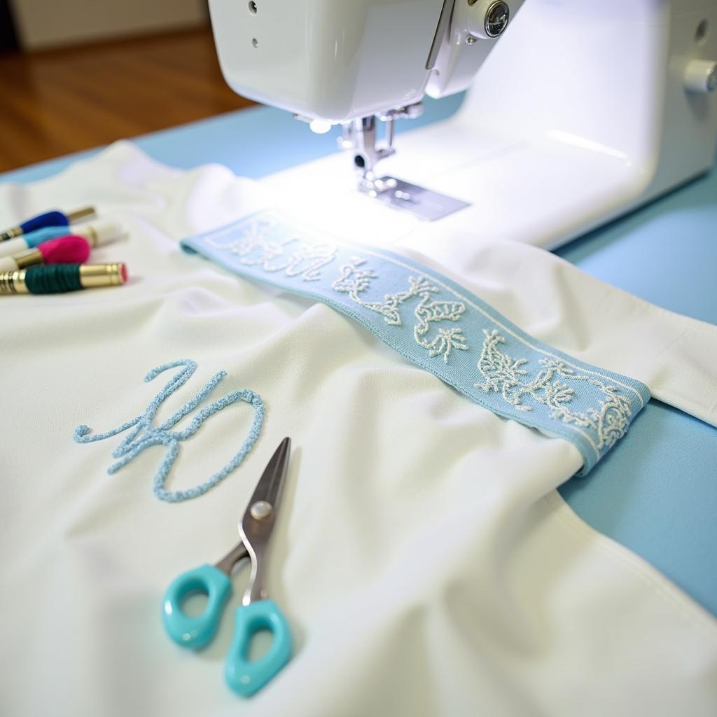 Personalized Hospital Gown Sewing: Adding Monograms and Trim