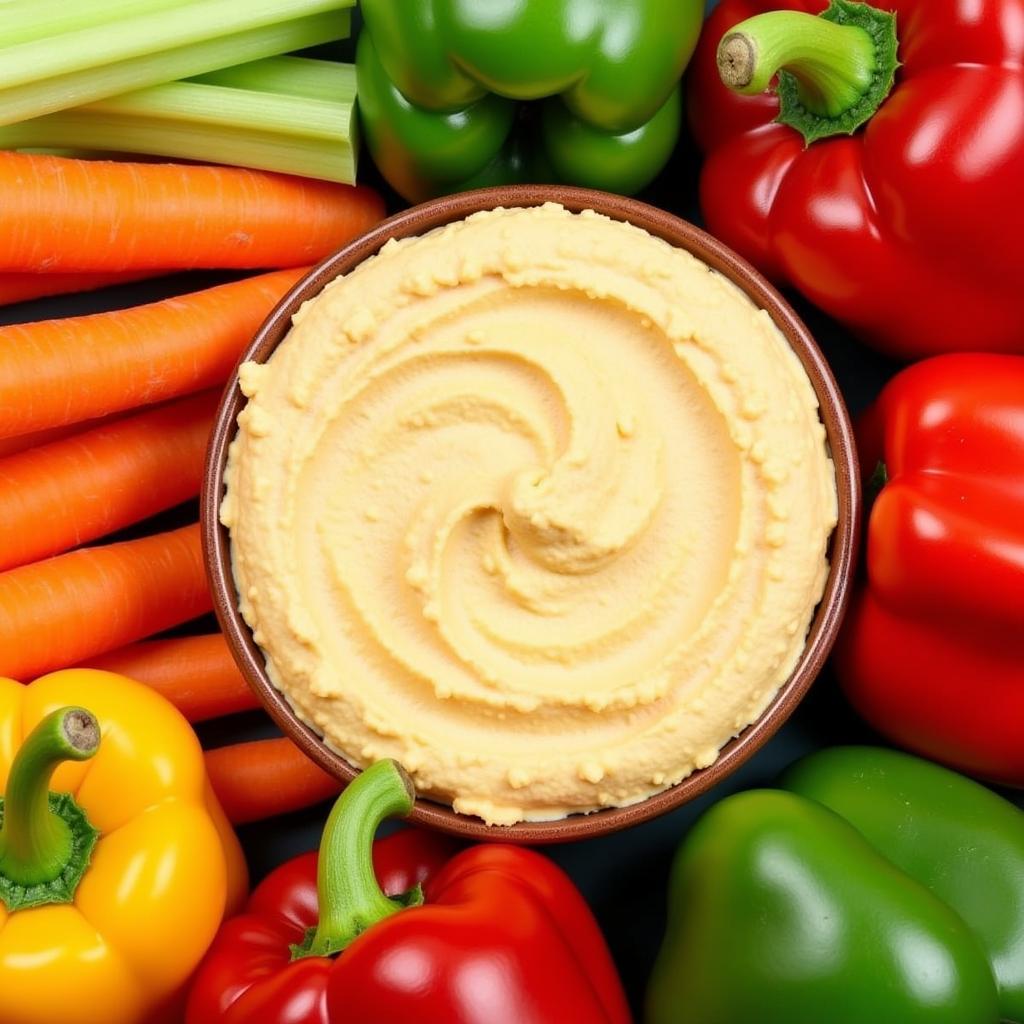 Vegetable sticks and hummus: a refreshing and nutritious postpartum snack