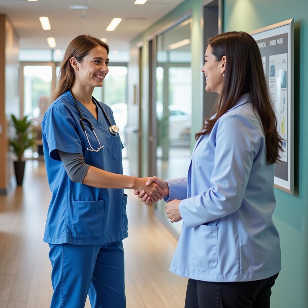 Nurse Interviewing for a PRN Hospital Job