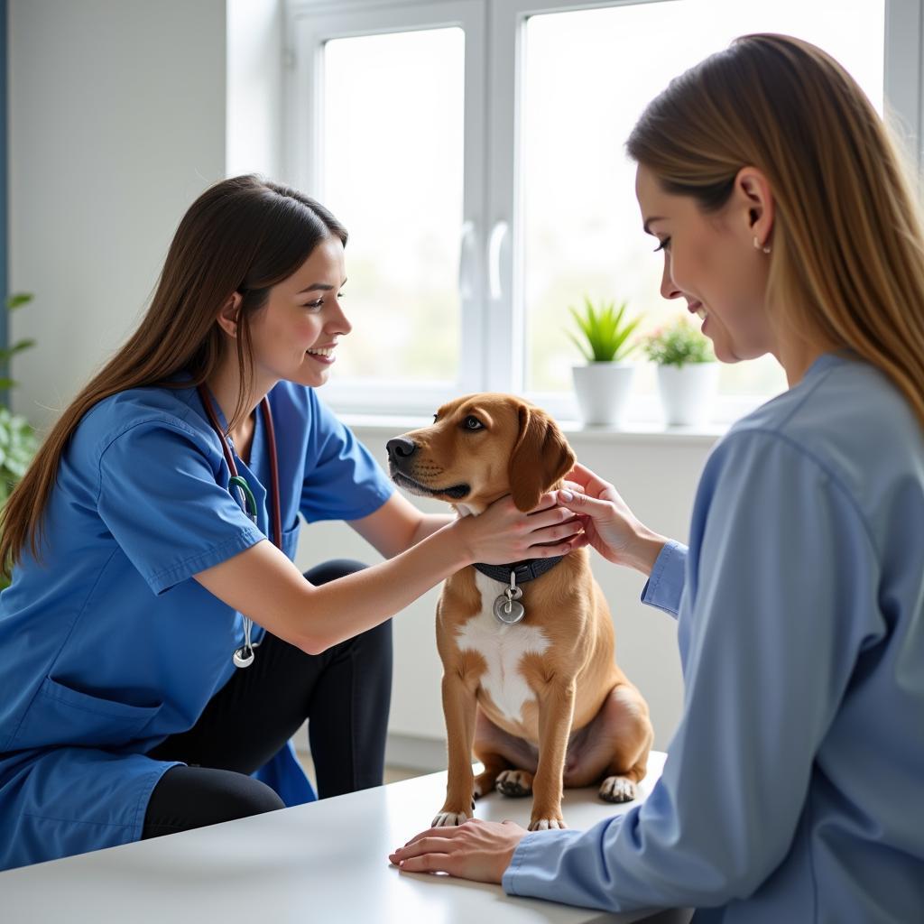 Veterinarian Conducting a Pet Exam in Rockville Centre