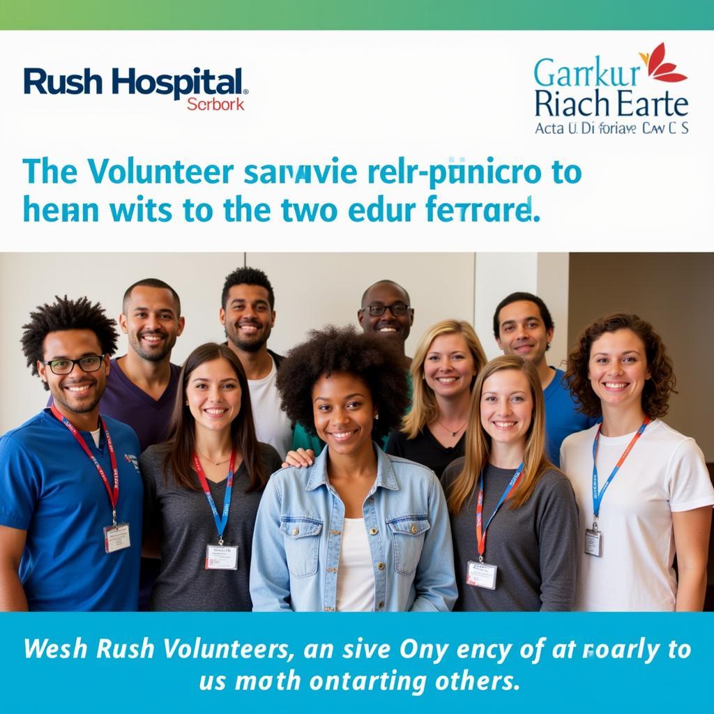 Rush Hospital Volunteers Group Photo