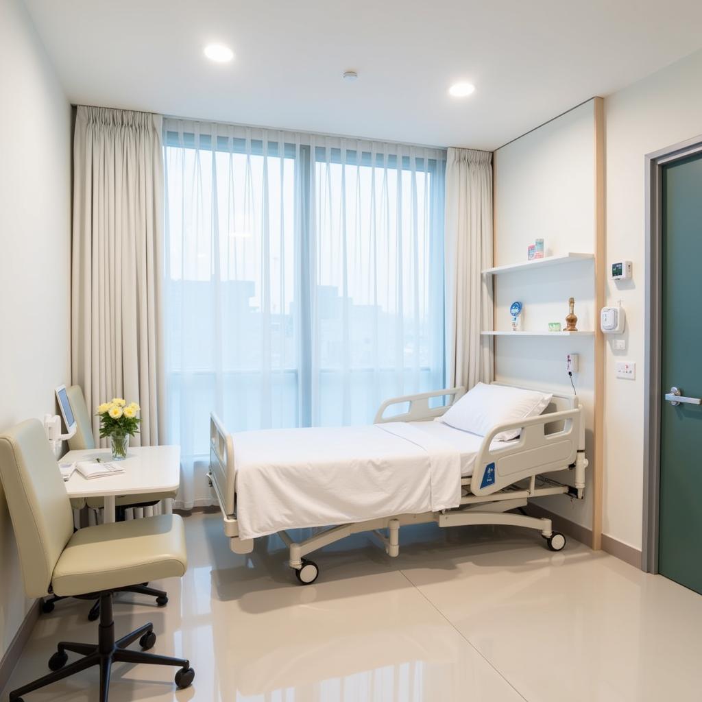 Comfortable Patient Room at Samitivej Srinakarin Hospital