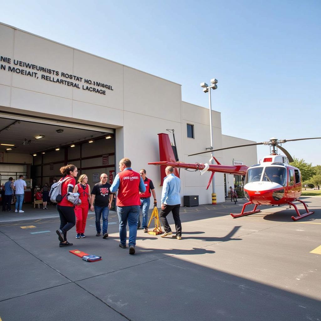 San Jacinto Methodist Hospital Heliport Medical Team