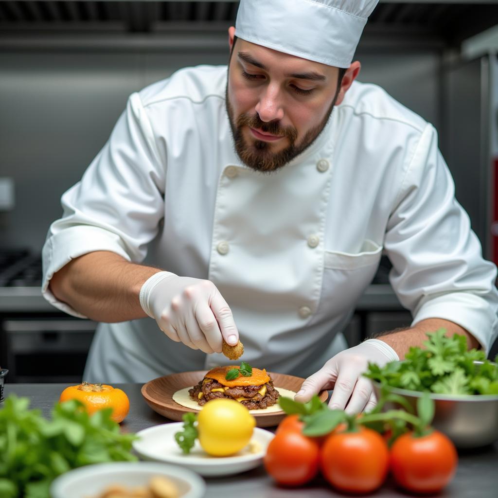 San Jose Hospital Chef Preparing a Meal