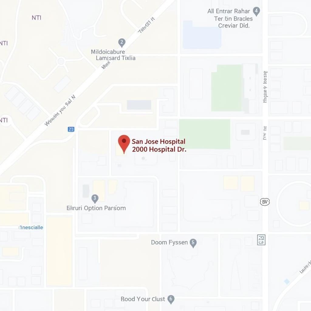 San Jose Hospital Location Map