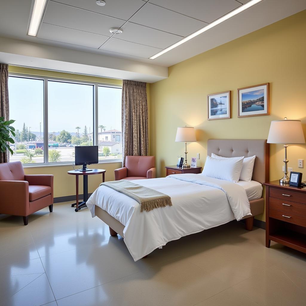 Comfortable and Modern Patient Room at San Jose Hospital