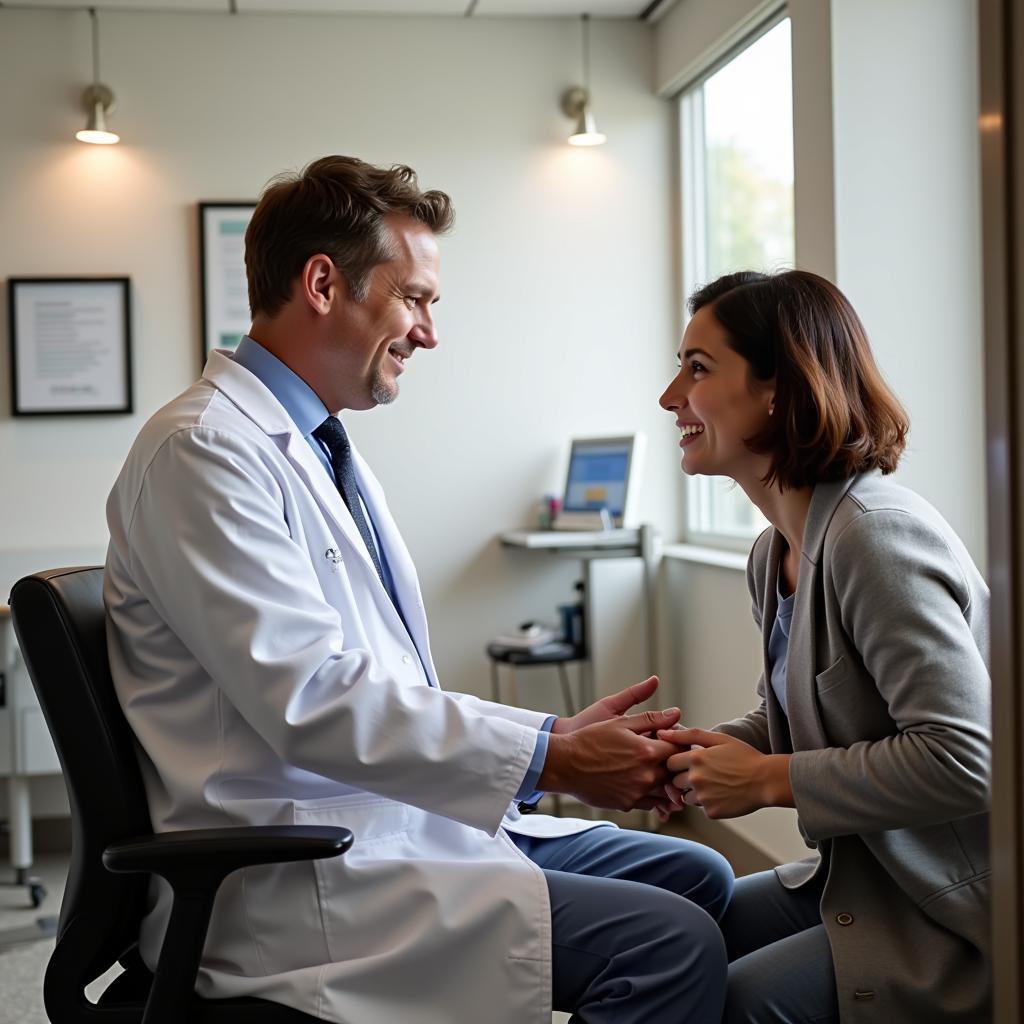 Doctor and Patient Consultation in a Select Specialty Hospital