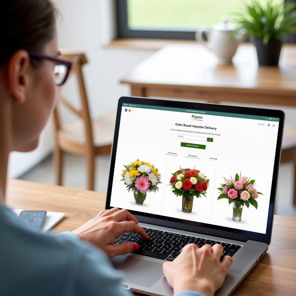 Sending flowers to a hospital patient made easy with online ordering