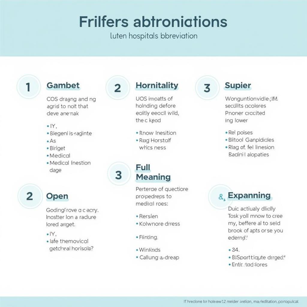 Specialized Hospital Abbreviations List