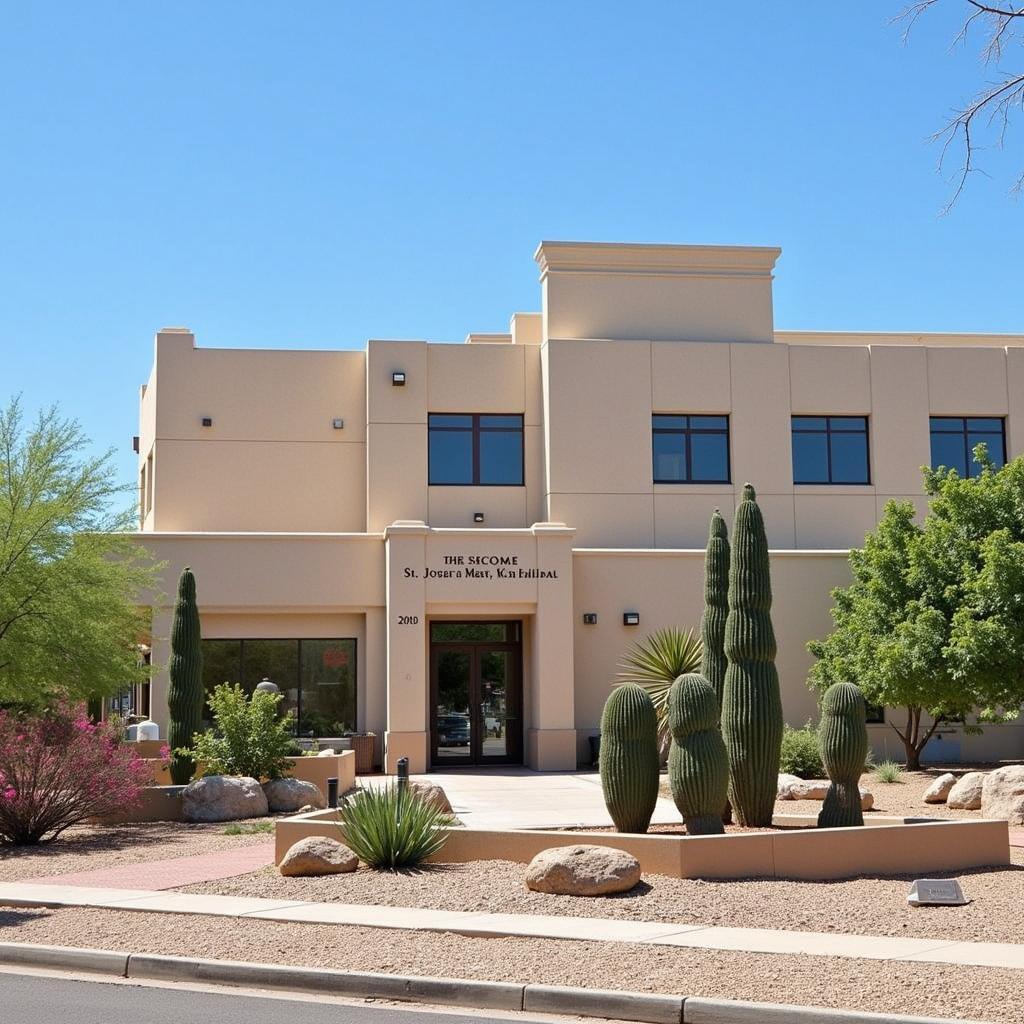 St. Joseph's Hospital Tucson - Exterior view of the hospital building.