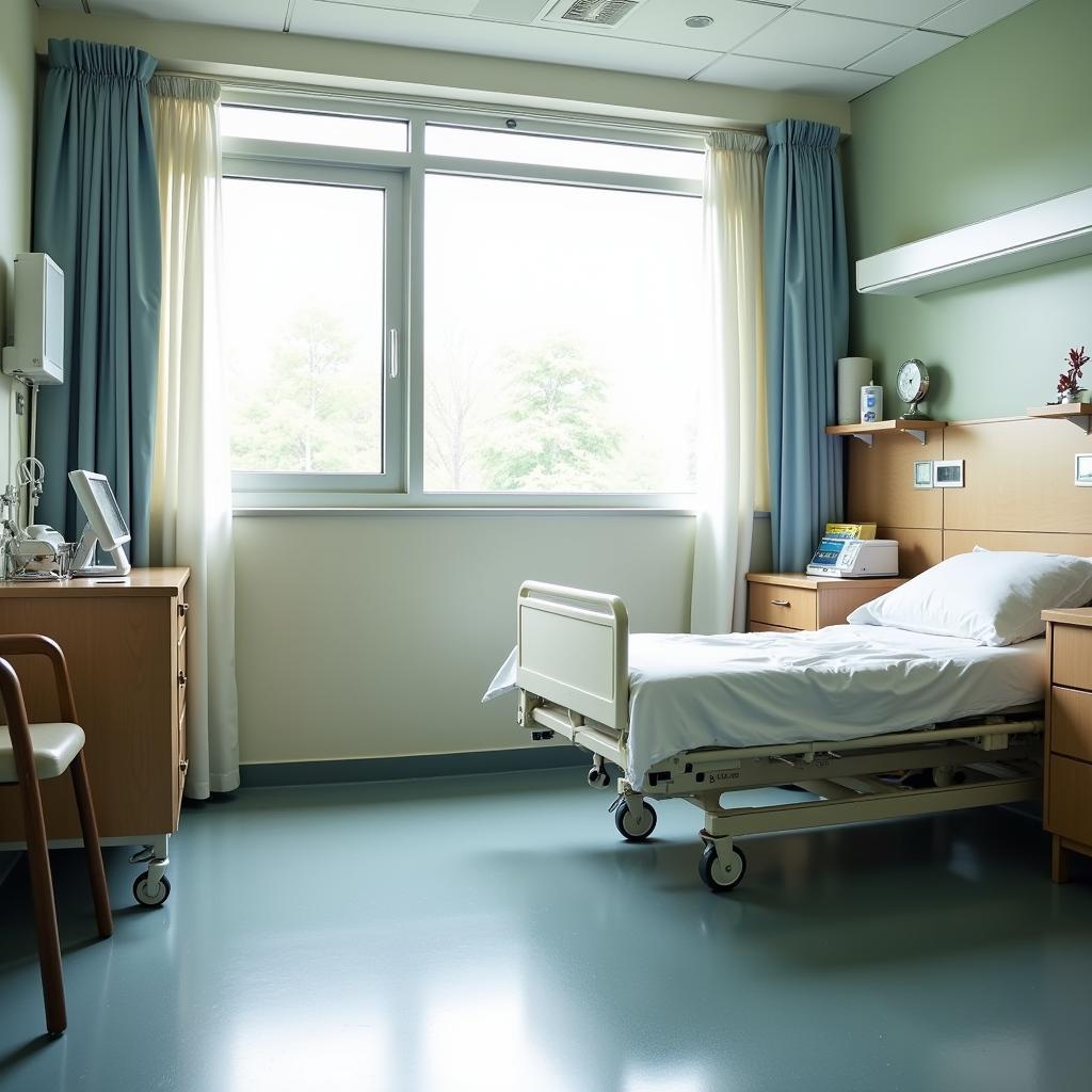 Patient Room at TU Teaching Hospital