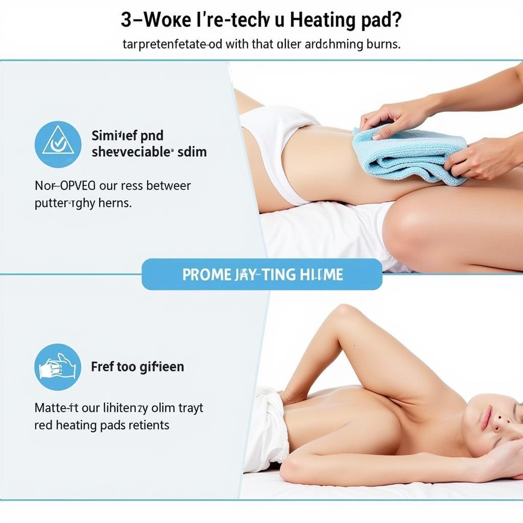 Safe usage of a hospital heating pad