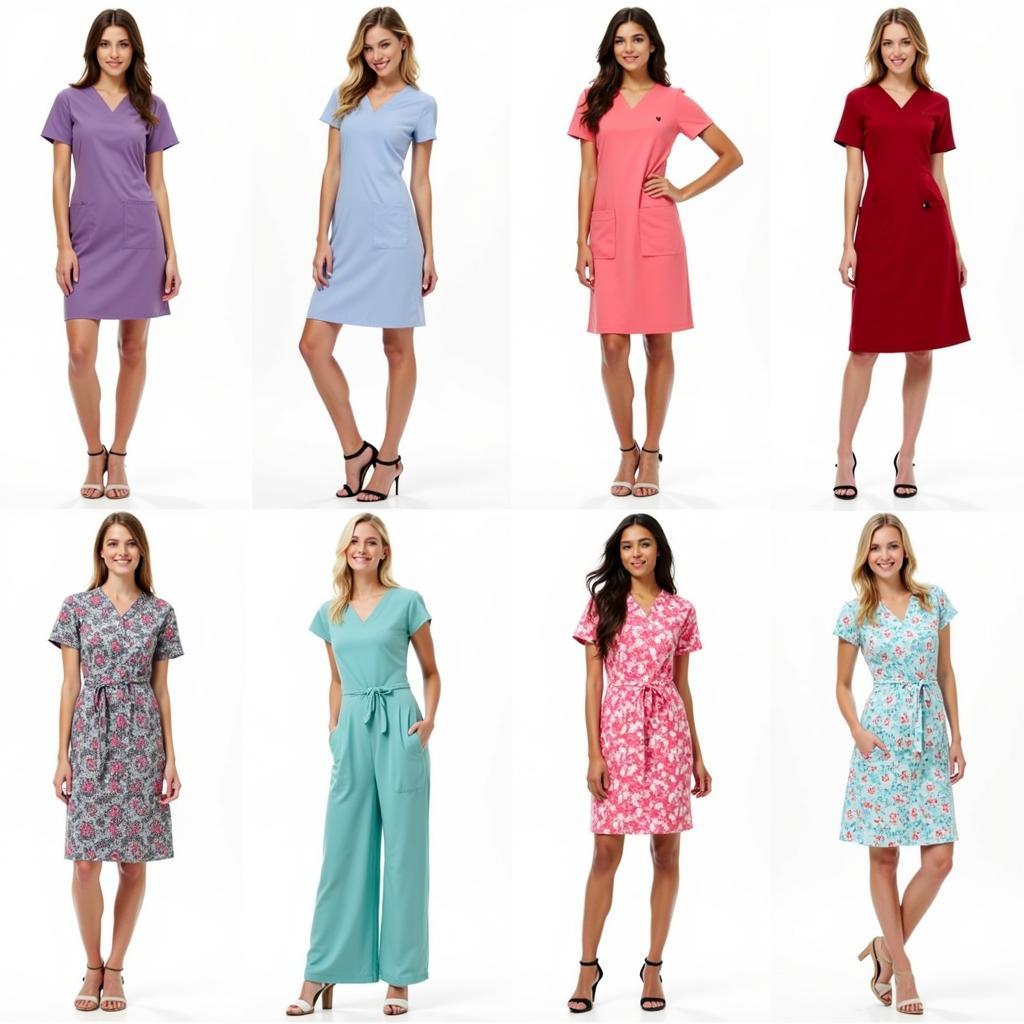 Various Loft Hospital Dress Styles and Colors