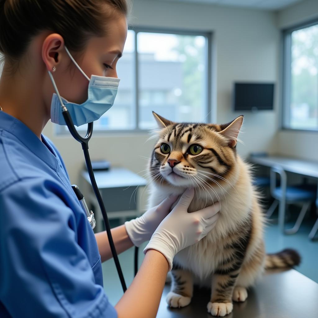 Veterinarian Examining Pet