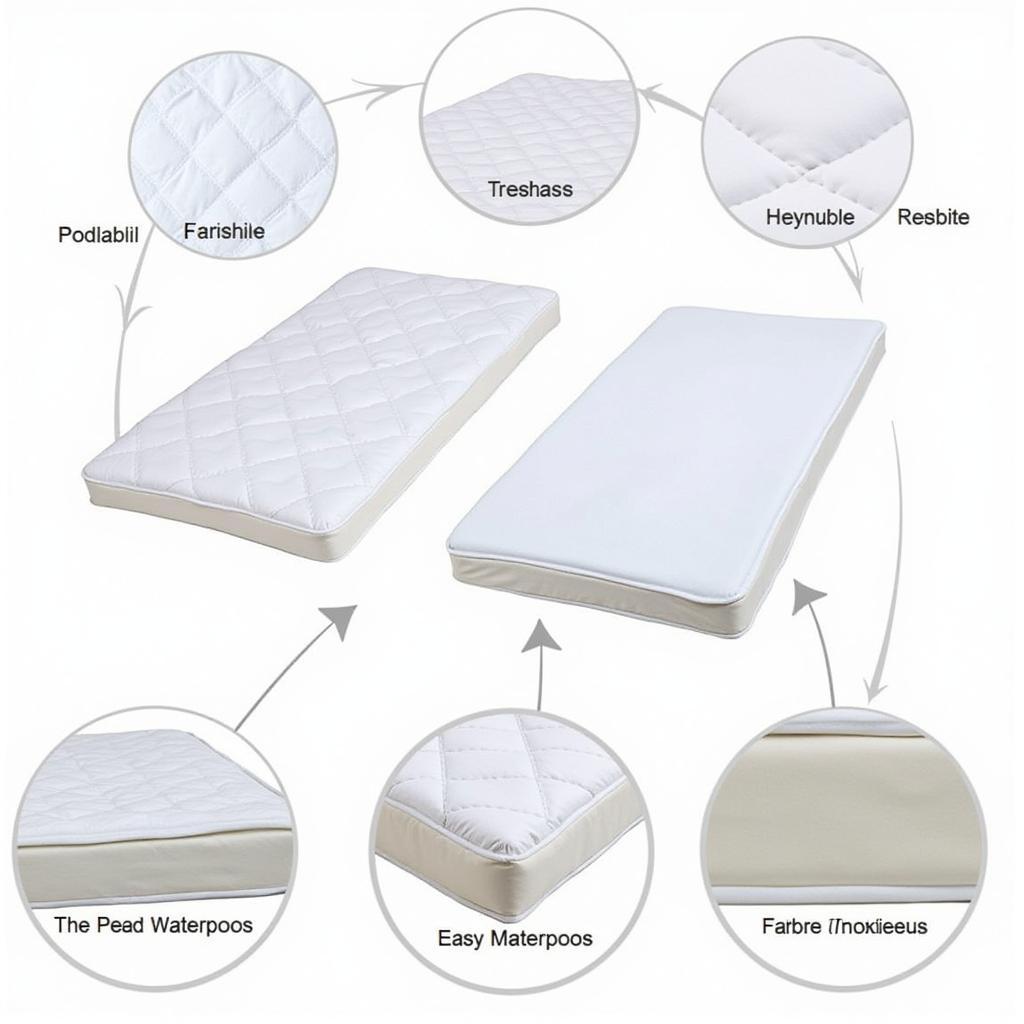 Different types of waterproof mattress pads for hospital beds