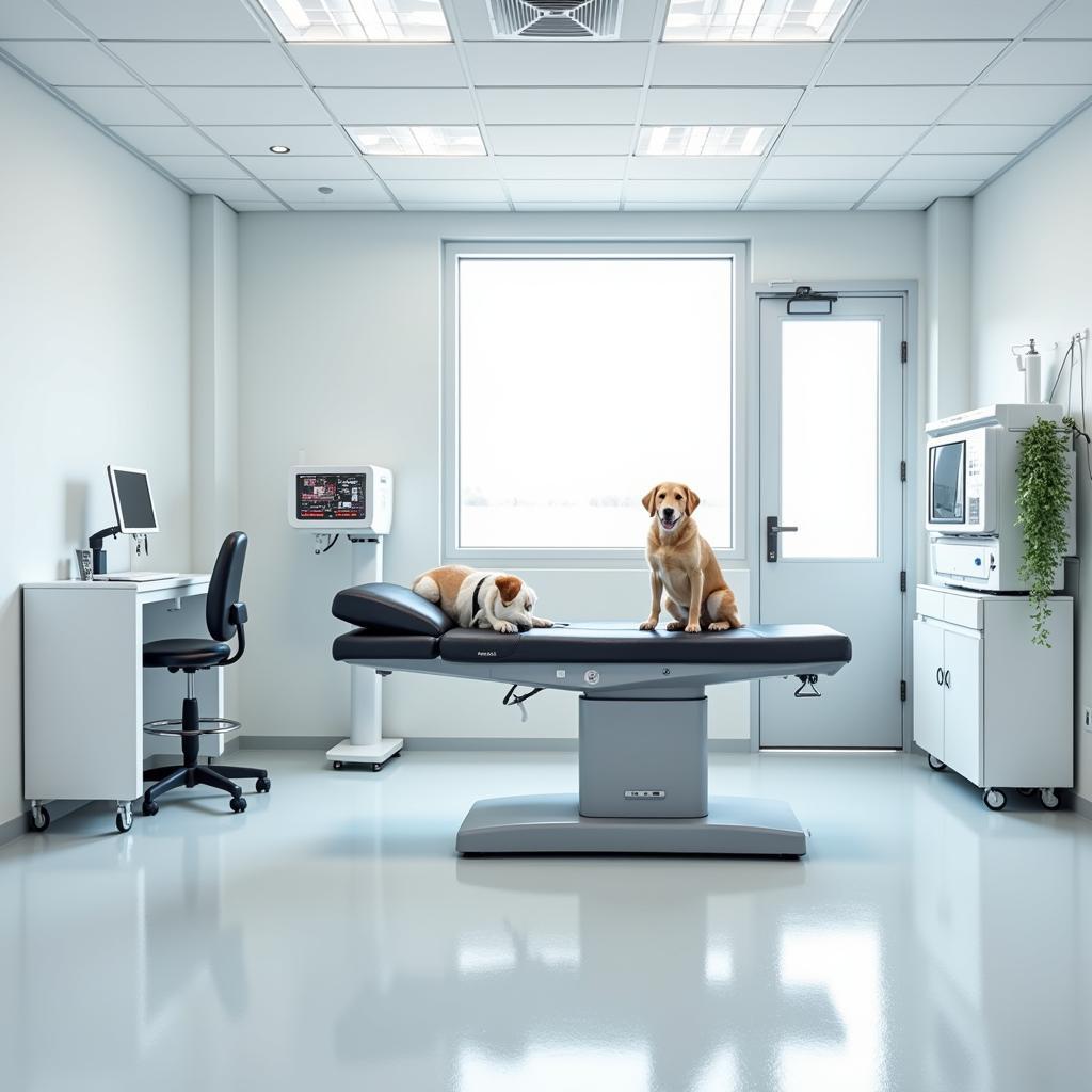 State-of-the-art examination room at Wellswood Midtown Animal Hospital