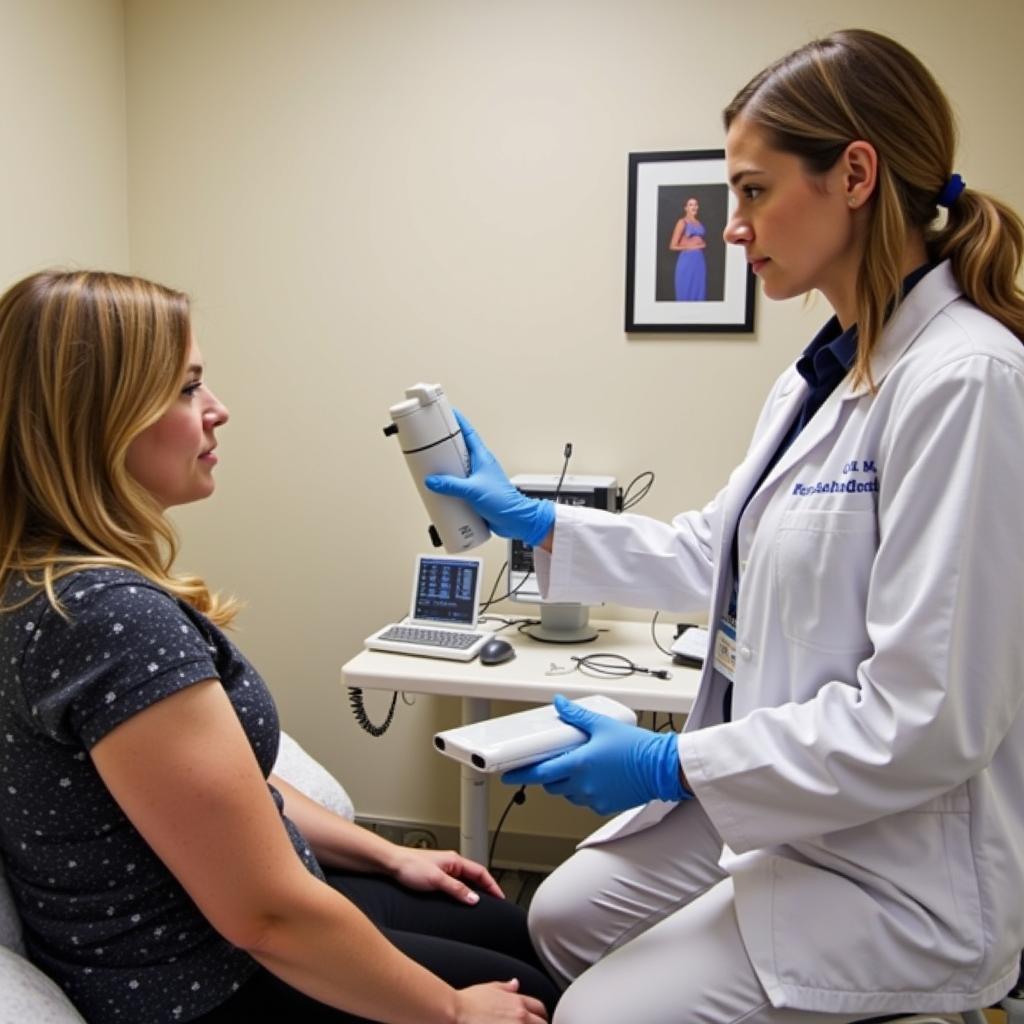 Woman Having an OBGYN Checkup