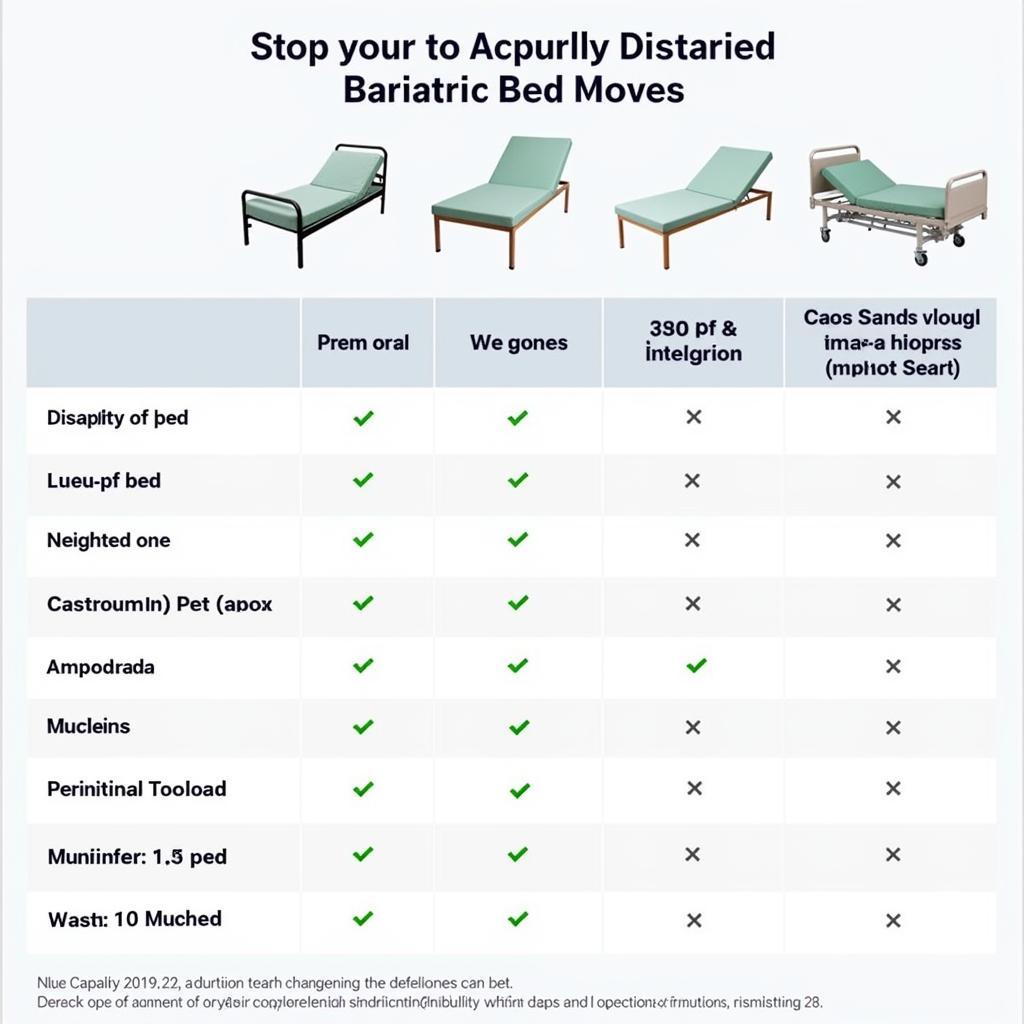 Bariatric Bed Weight Capacity Chart