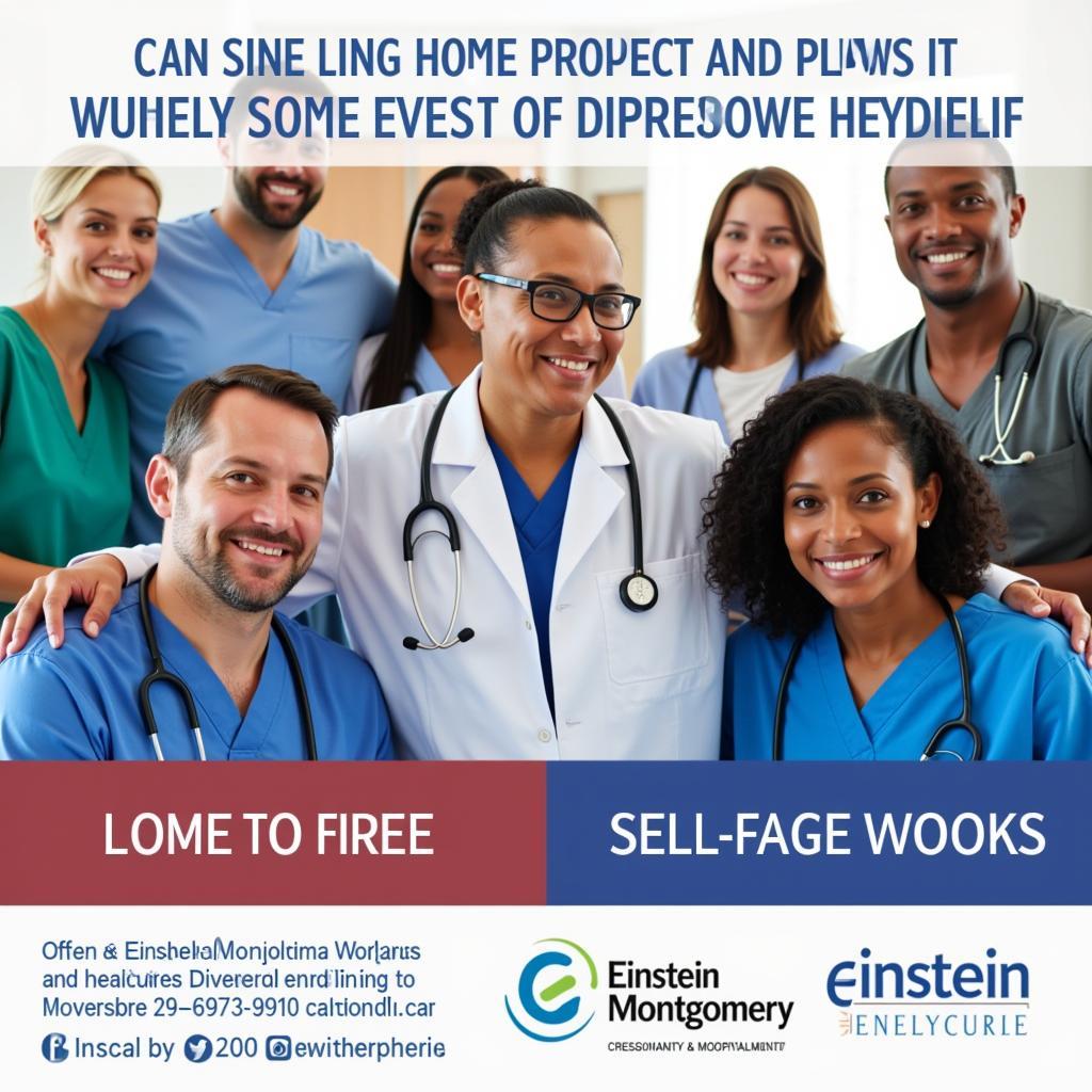 Benefits of Working at Einstein Hospital - Image showing a group of smiling healthcare professionals in a hospital setting.