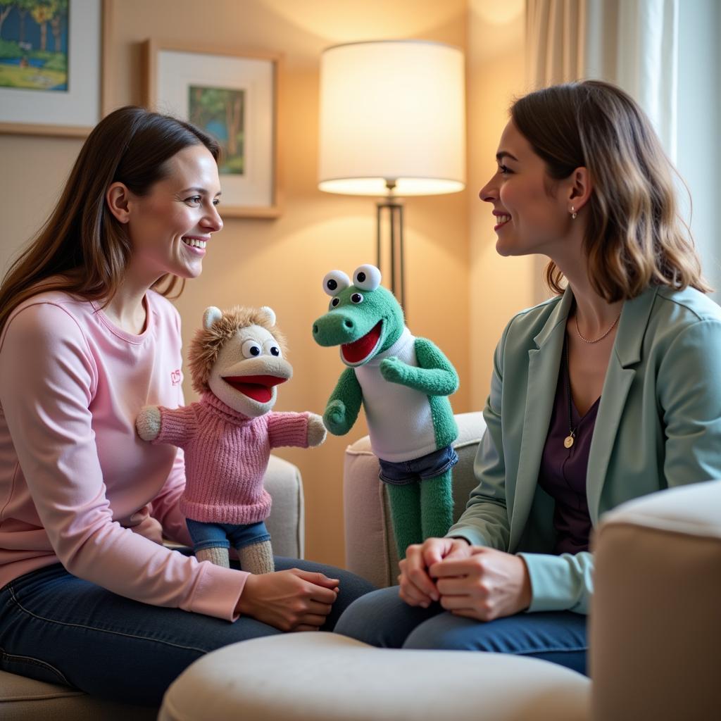 Children Engaging in Play Therapy