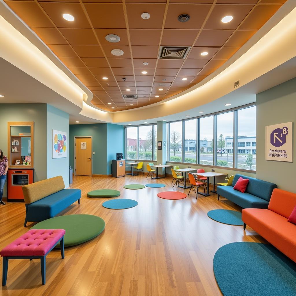 Waiting area at the Children's Hospital of Michigan Stilson Specialty Center - Clinton Township