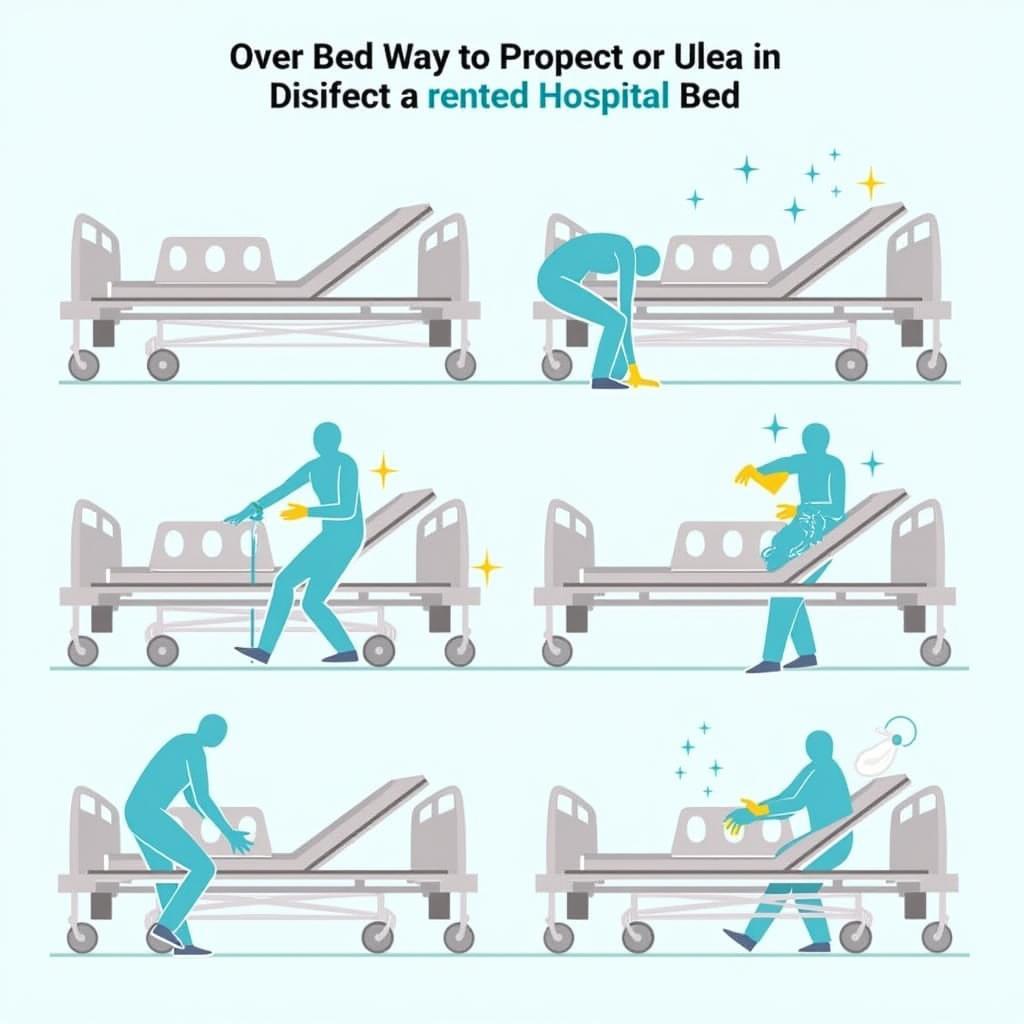 Cleaning a Hospital Bed Rental