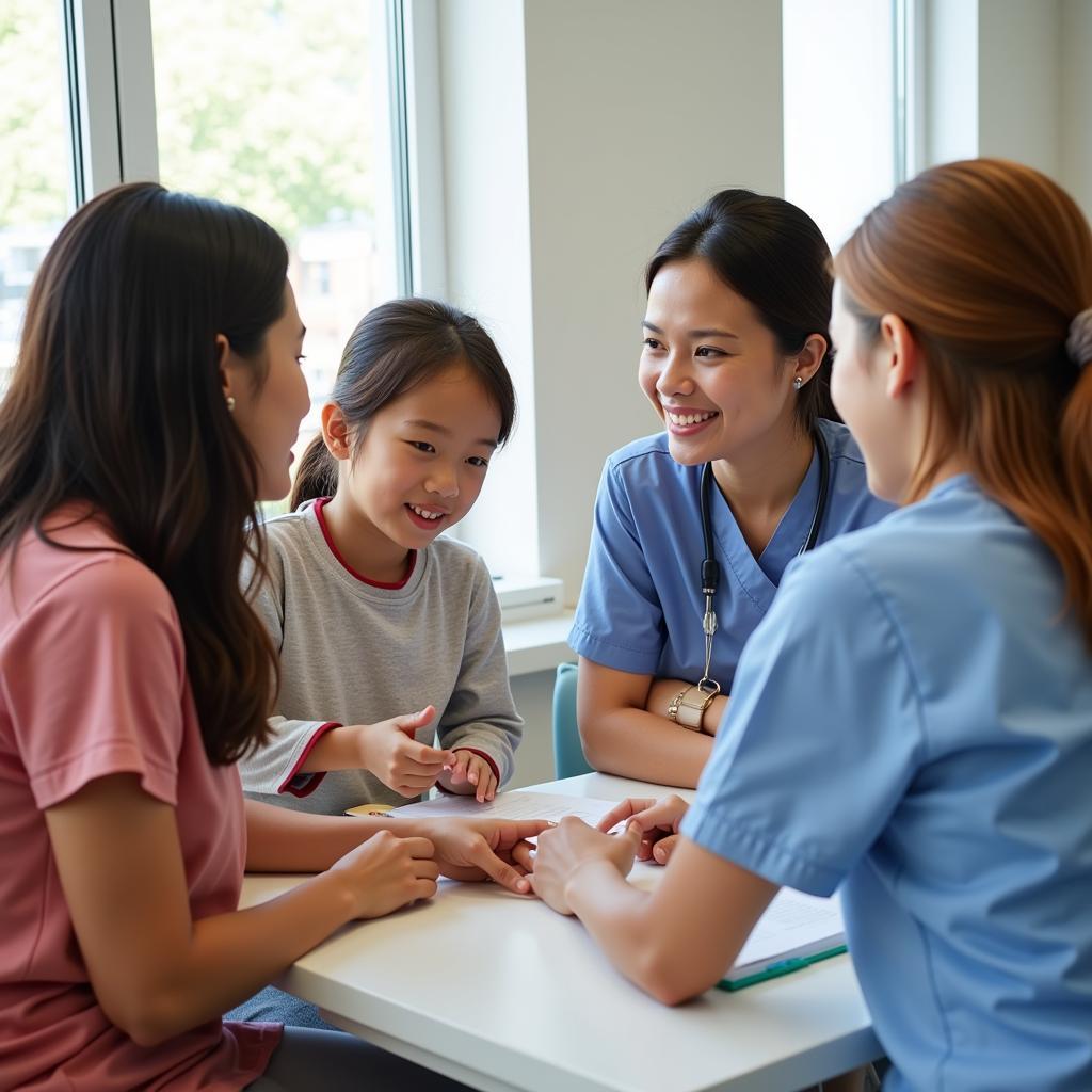 Diverse Child Development Professionals in a Hospital Setting