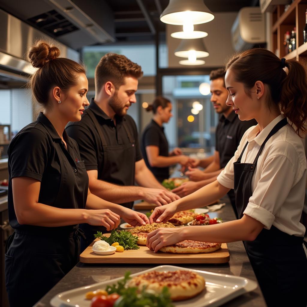 Diverse Team Working in a Louisville Restaurant