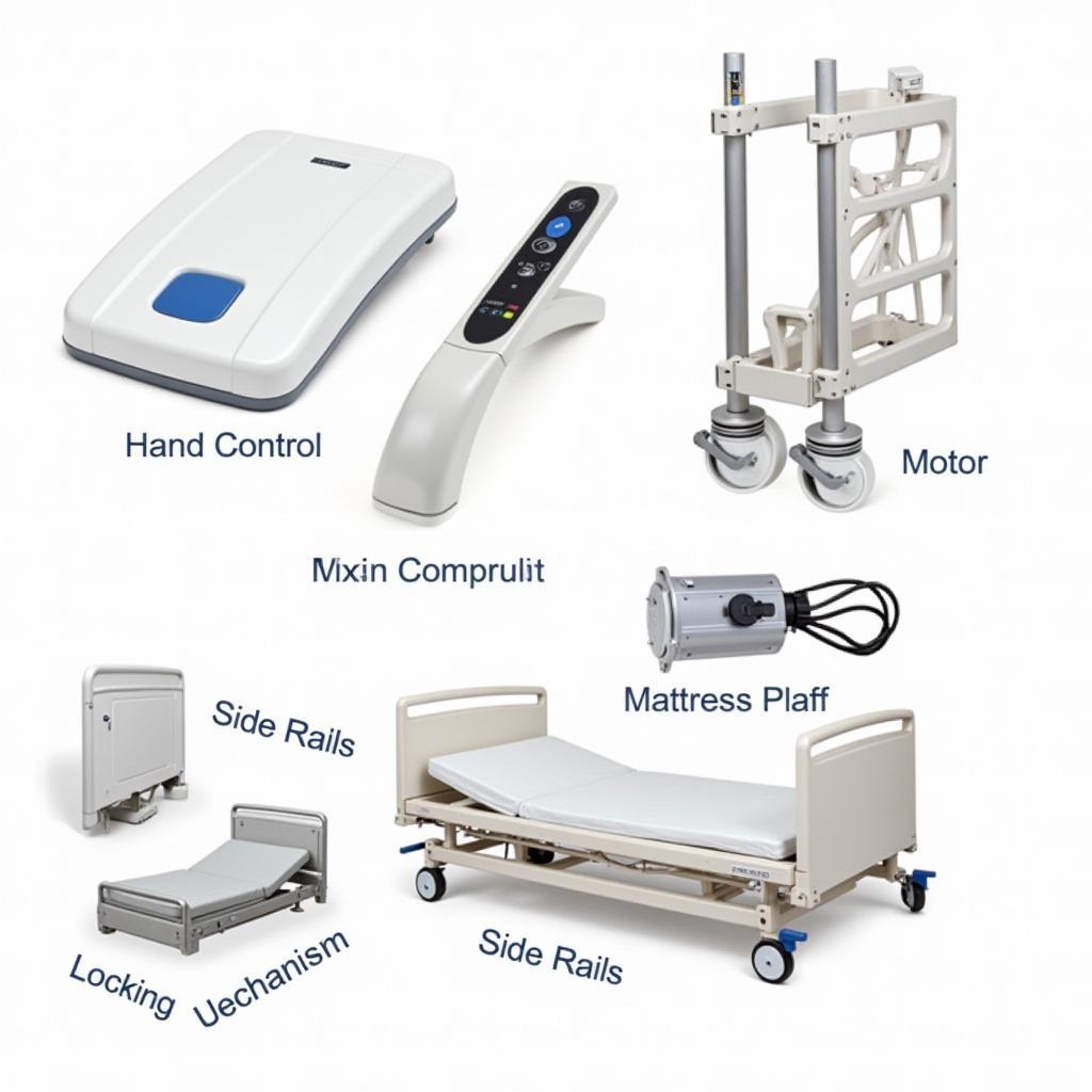 Drive Hospital Bed Parts Identification