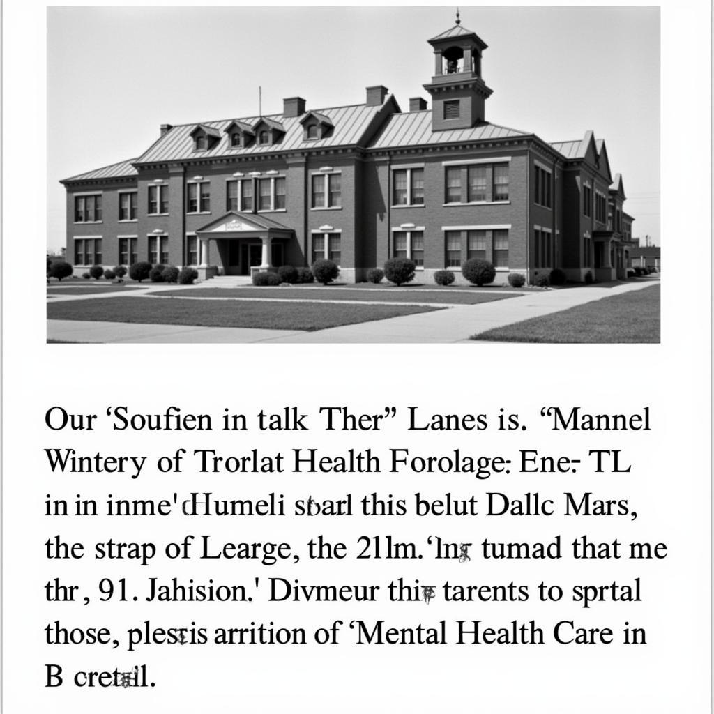 Hollydale Mental Hospital History