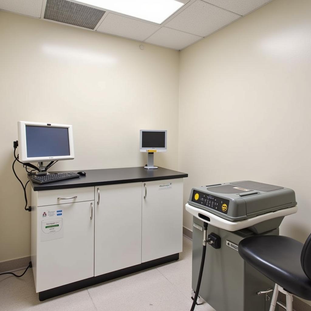 Well-equipped exam room at Honeyhill Animal Hospital