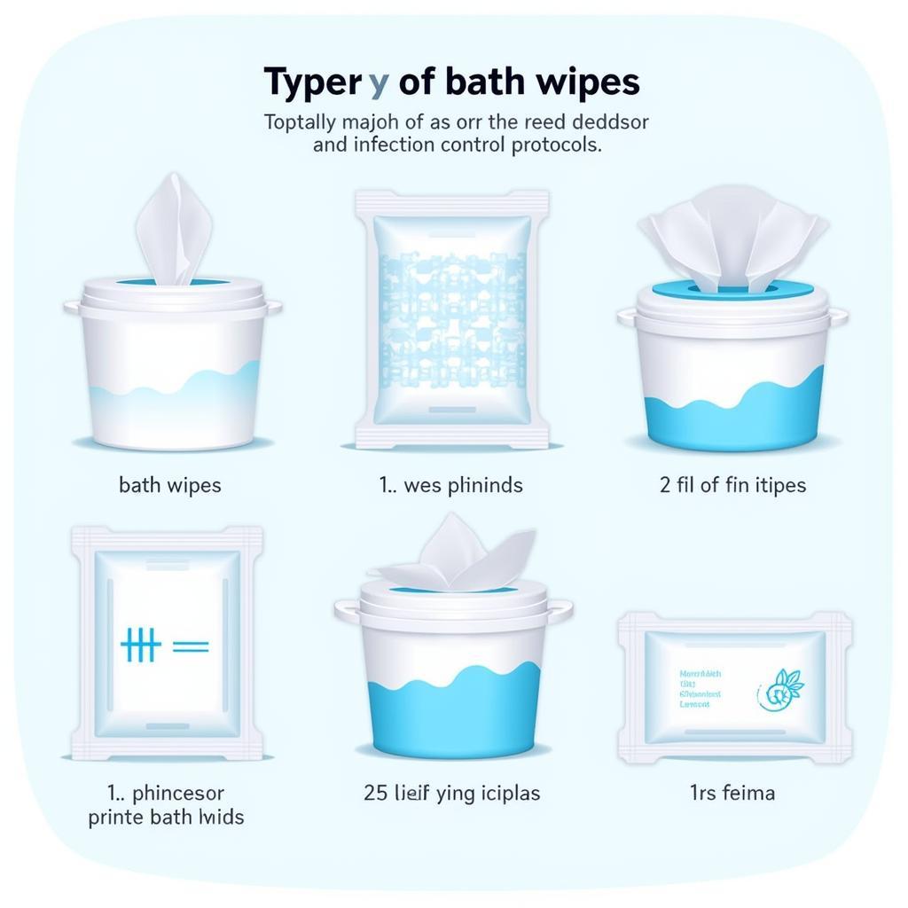 Selecting the Right Bath Wipe: Various Types of Hospital-Grade Bath Wipes Displayed