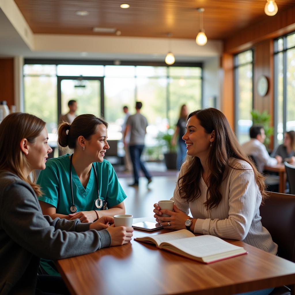 Interaction in Hospital Coffee Shop