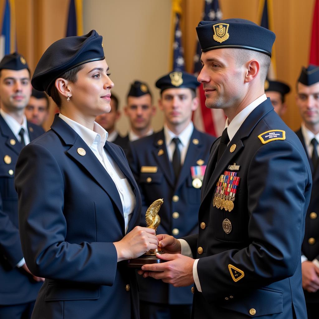 Hospital Corpsman Receiving Award