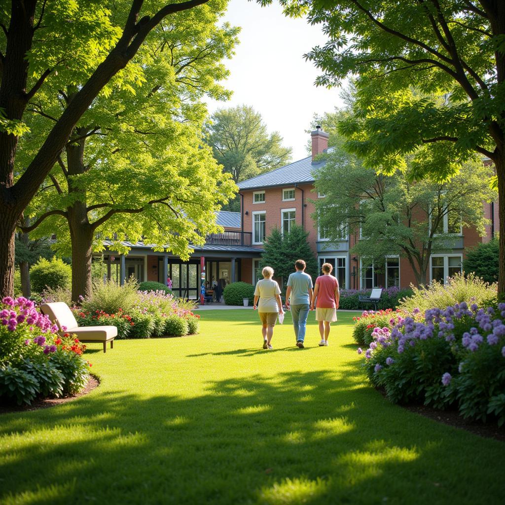 Tranquil Garden at Hospital Las Piedras