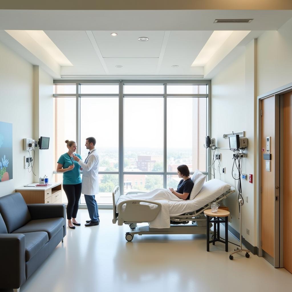 Houston Methodist Hospital Smith Tower Patient Room