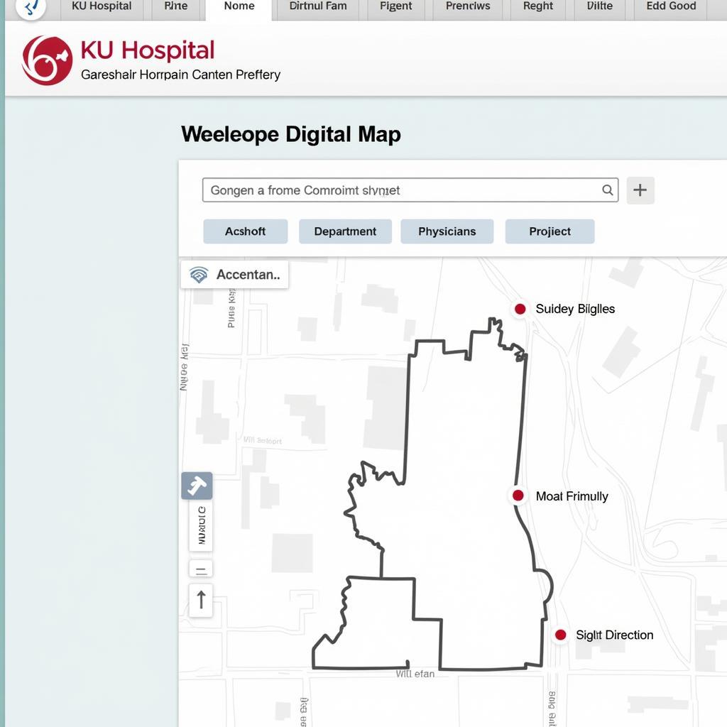 KU Hospital Online Map Resource