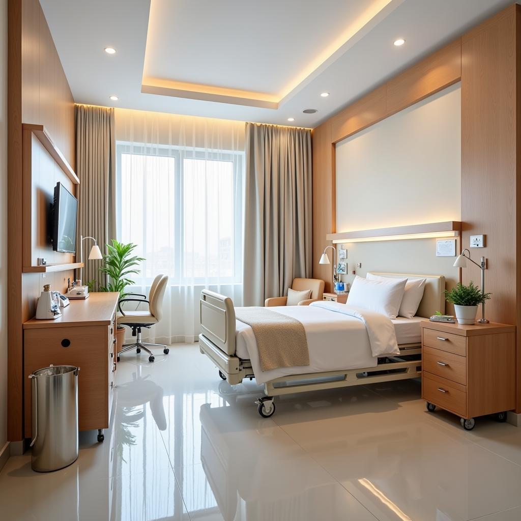 Comfortable and Modern Patient Room in a Middle East Hospital