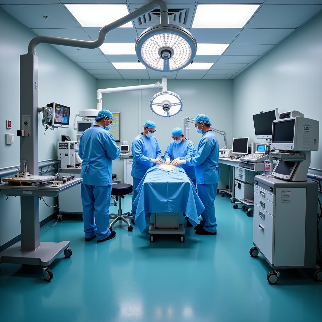 Advanced surgical suite in an outpatient setting