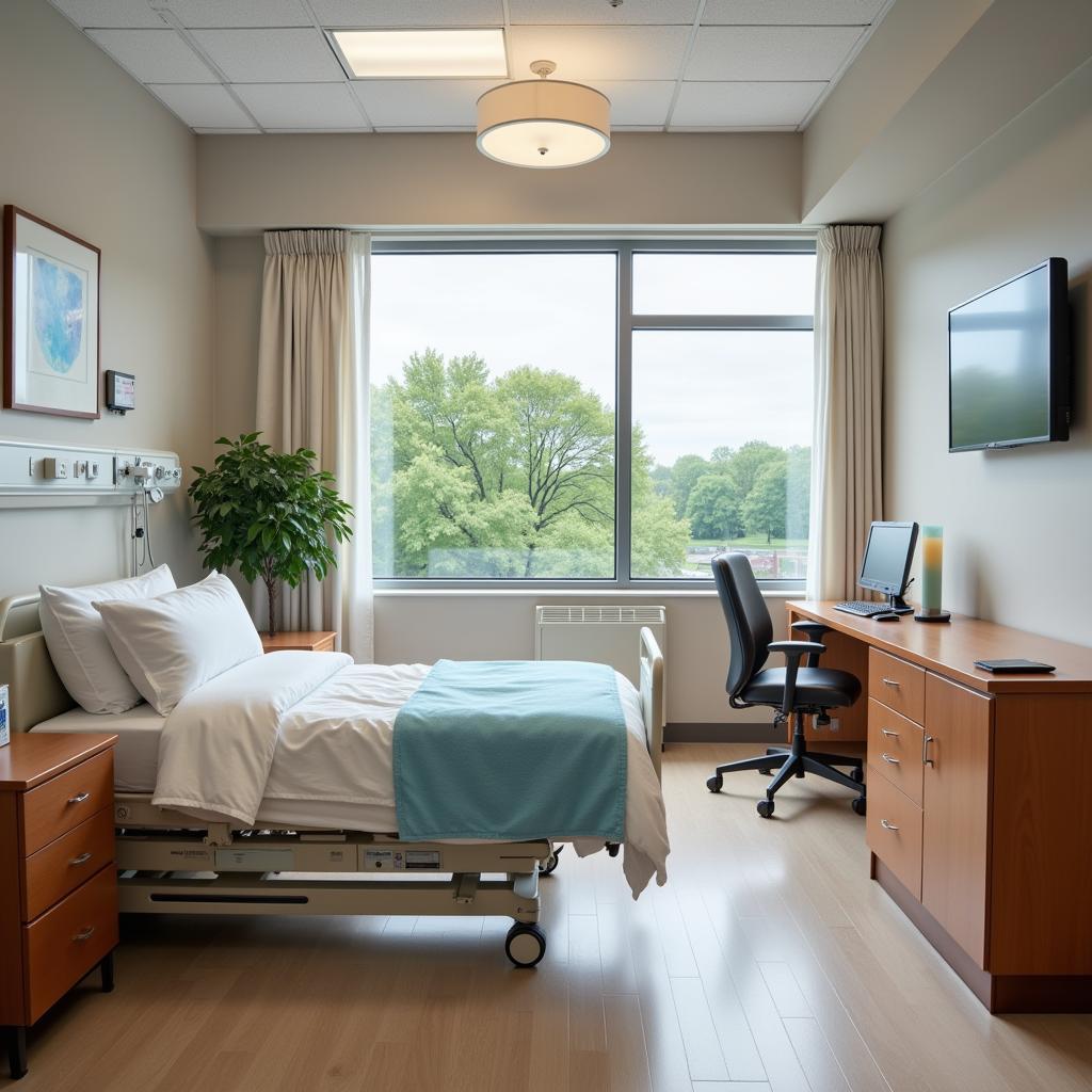 Comfortable Patient Room in Mount Clemens Hospital