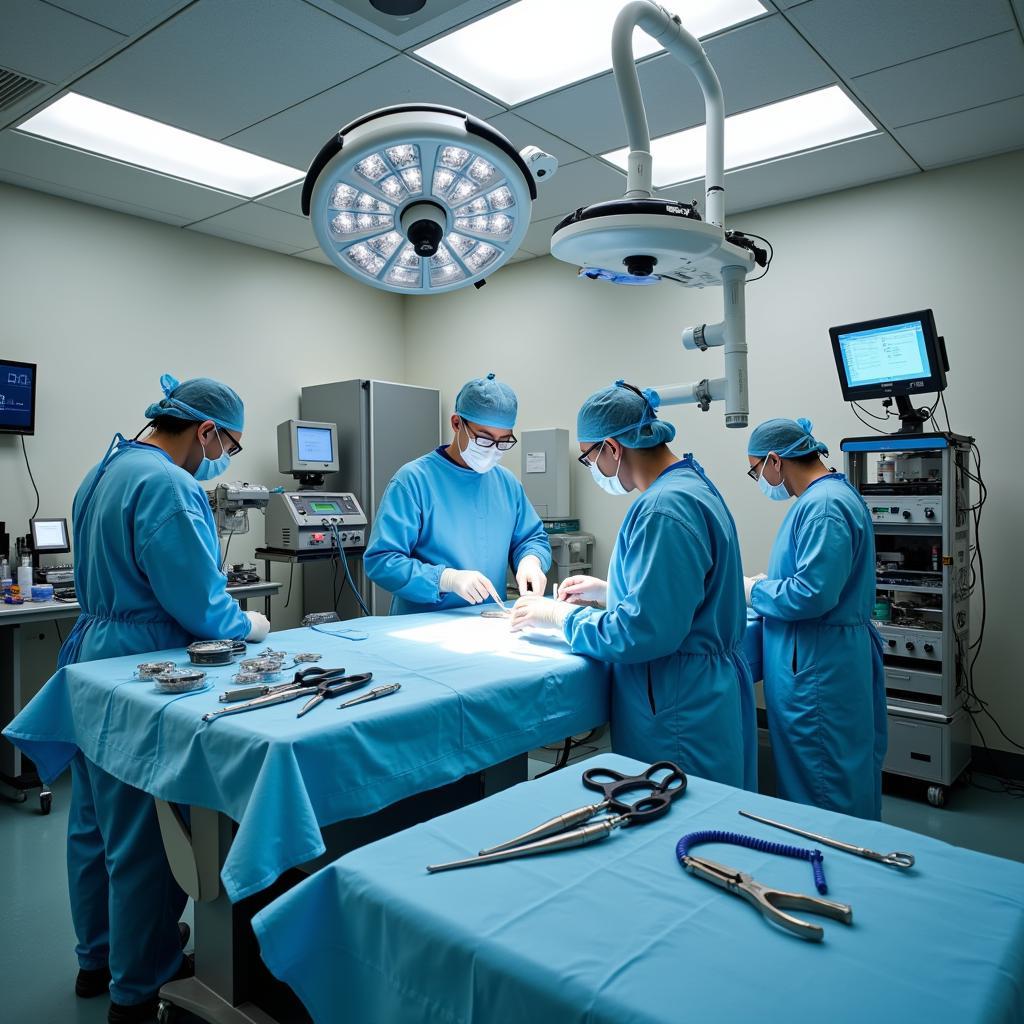 Surgical suite in a Newberg pet hospital