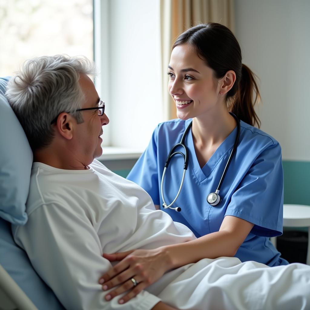 Northside Hospital Nurse Working with Patient