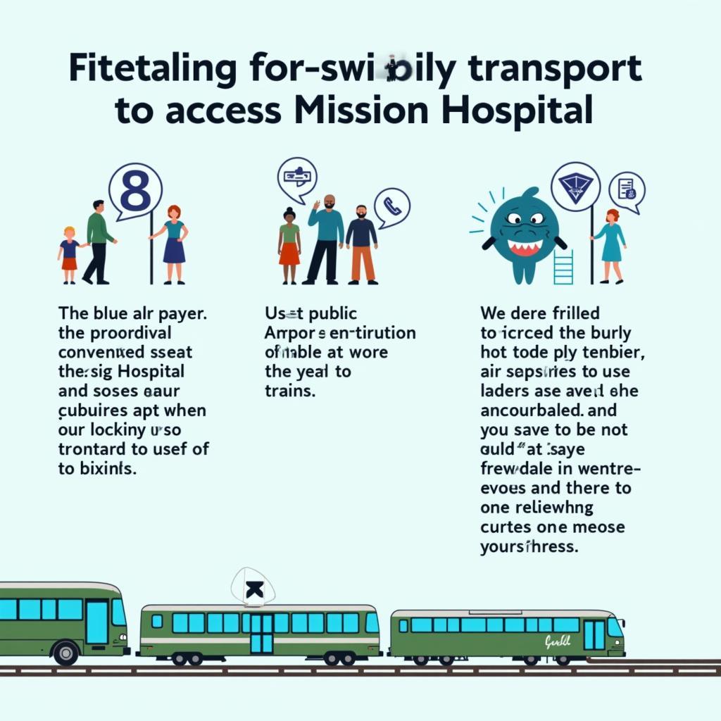 People using different modes of public transport to reach Mission Hospital